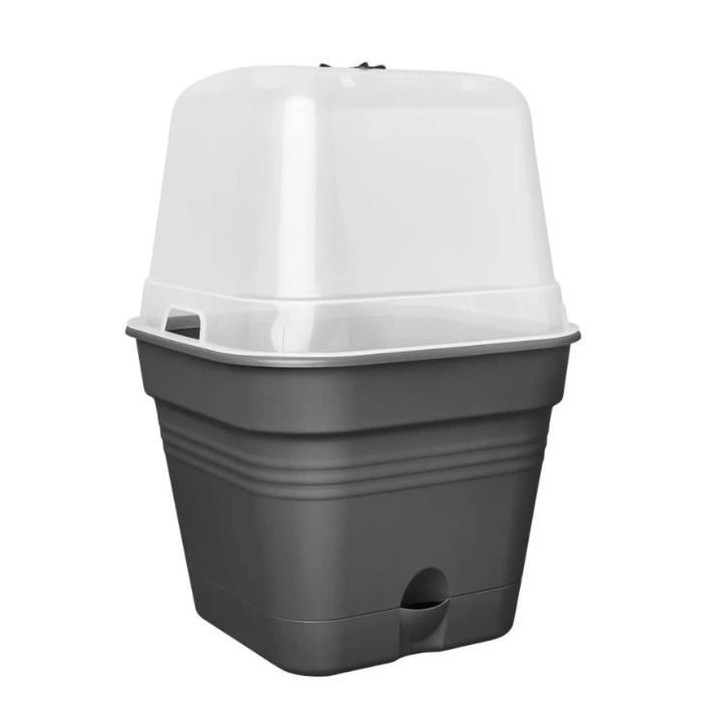 ELHO Green Basics Pot De Cult Car Allin1 30 - Noir - Ø 30 x H 25 cm -