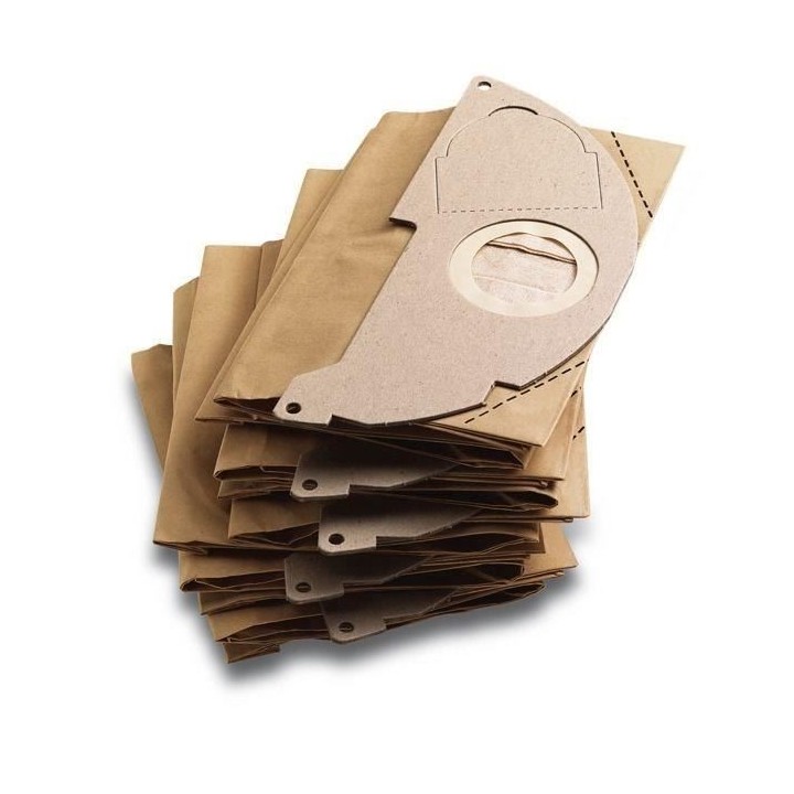 Sachet filtre papier a deux épaisseurs pour KARCHER WD2200 / A2003 /