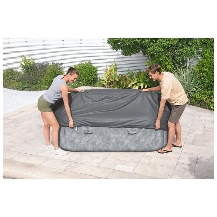 BESTWAY - Couverture thermique EnergySense™ pour spas carrés 230 x