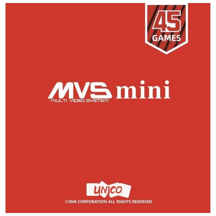 Console Retro - Snk Neogeo Mvs Mini - Rouge