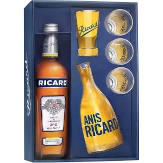 Coffret Ricard - Pastis de Marseille Années 50 - Apéritif anisé - 4