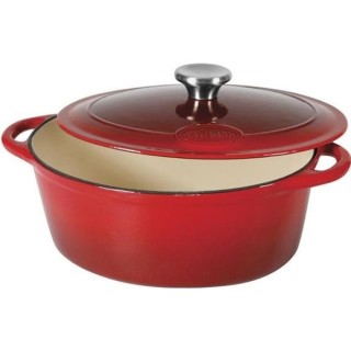 SITRAM SITRASLOW Cocotte ovale en fonte d'acier émaillée - L36 cm -