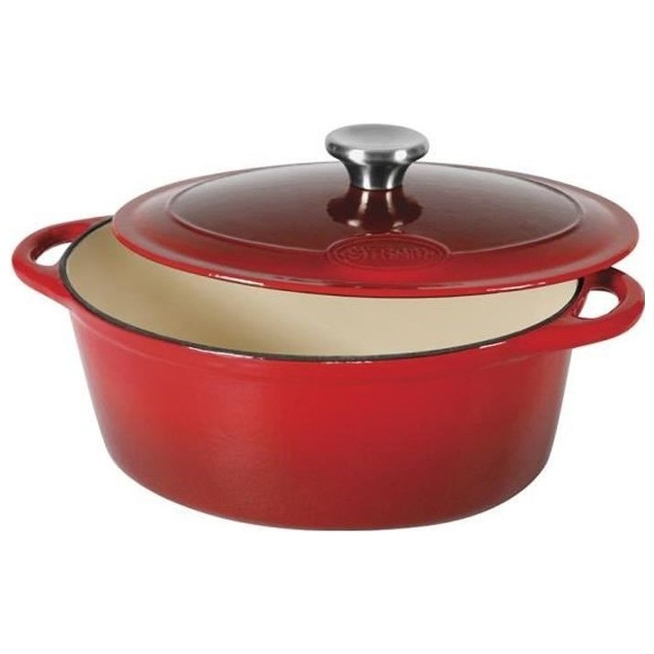 SITRAM SITRASLOW Cocotte ovale en fonte d'acier émaillée - L36 cm -
