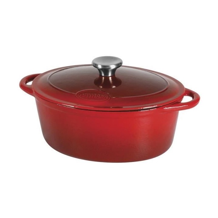 SITRAM SITRASLOW Cocotte ovale en fonte d'acier émaillée - L36 cm -