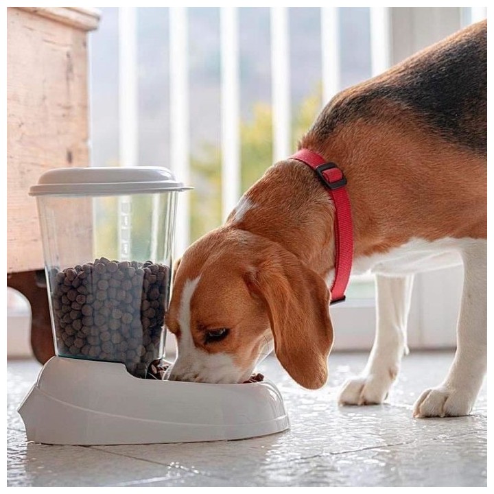 FERPLAST Distributeur croquettes Zenith 3L en plastique - 29,2x20,2x28