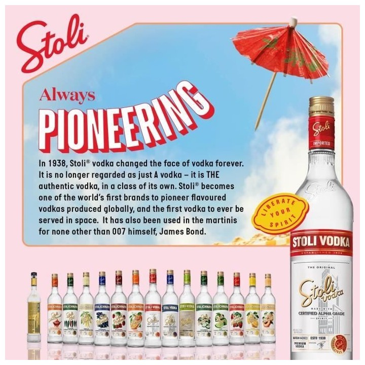 Stolichnaya - Premium Vodka Lettone - 40% - 70cl