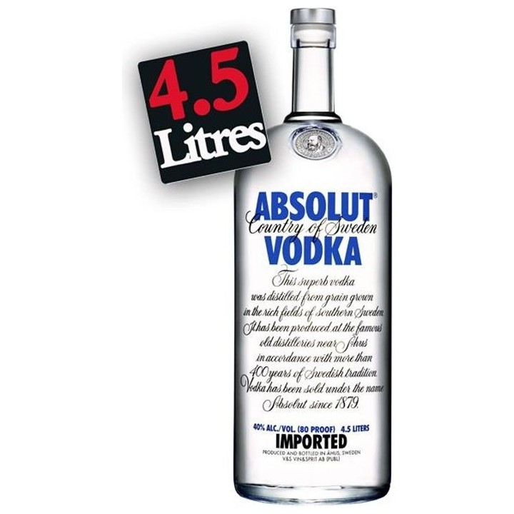 Absolut - Original - Vodka - 40,0% Vol. - 450cl