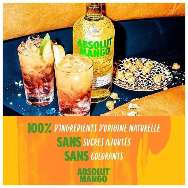 Absolut - Mango - Vodka aromatisée - 38,0% Vol. - 70cl