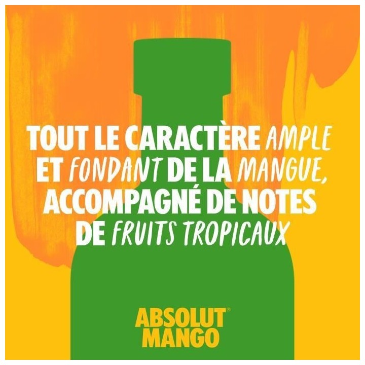 Absolut - Mango - Vodka aromatisée - 38,0% Vol. - 70cl
