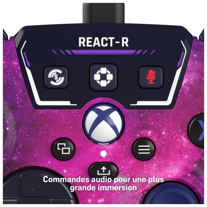 Manette de jeu filaire - TURTLE BEACH - REACT-R - Nebula - Xbox & Wind