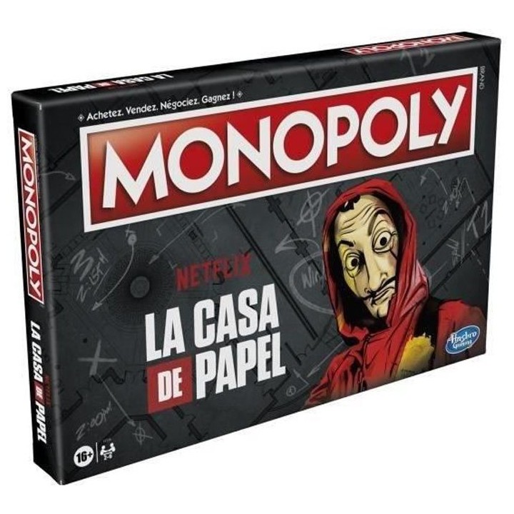 MONOPOLY - édition La Casa de Papel de Netflix - Jeu de plateau pour