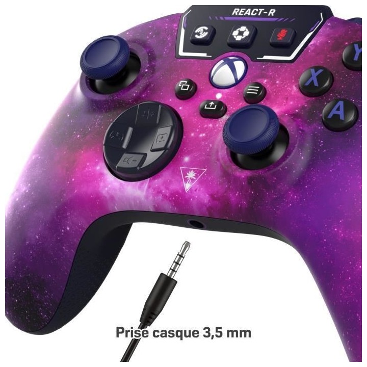 Manette de jeu filaire - TURTLE BEACH - REACT-R - Nebula - Xbox & Wind
