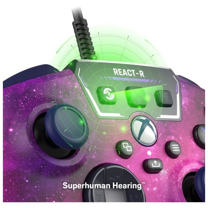Manette de jeu filaire - TURTLE BEACH - REACT-R - Nebula - Xbox & Wind