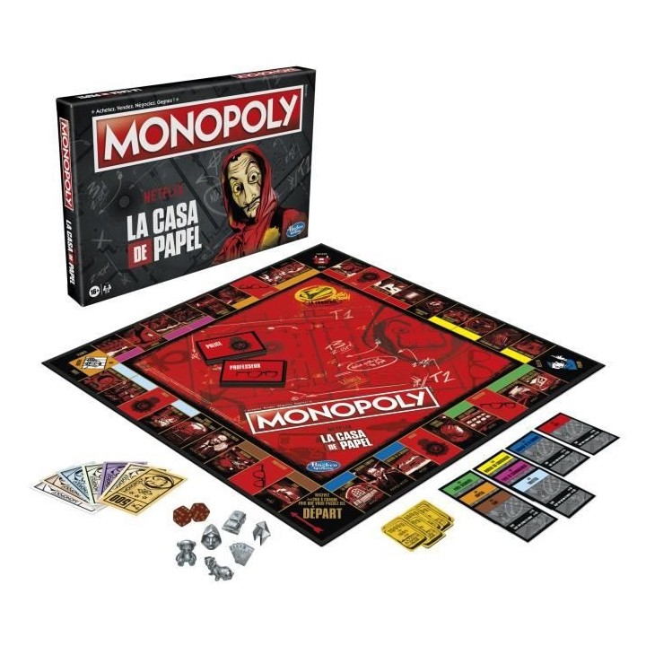 MONOPOLY - édition La Casa de Papel de Netflix - Jeu de plateau pour