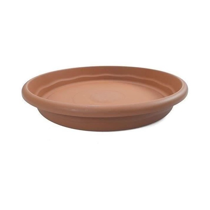 PLASTIKEN Plateau rond Ø 70 cm pour pot rond - Terracotta
