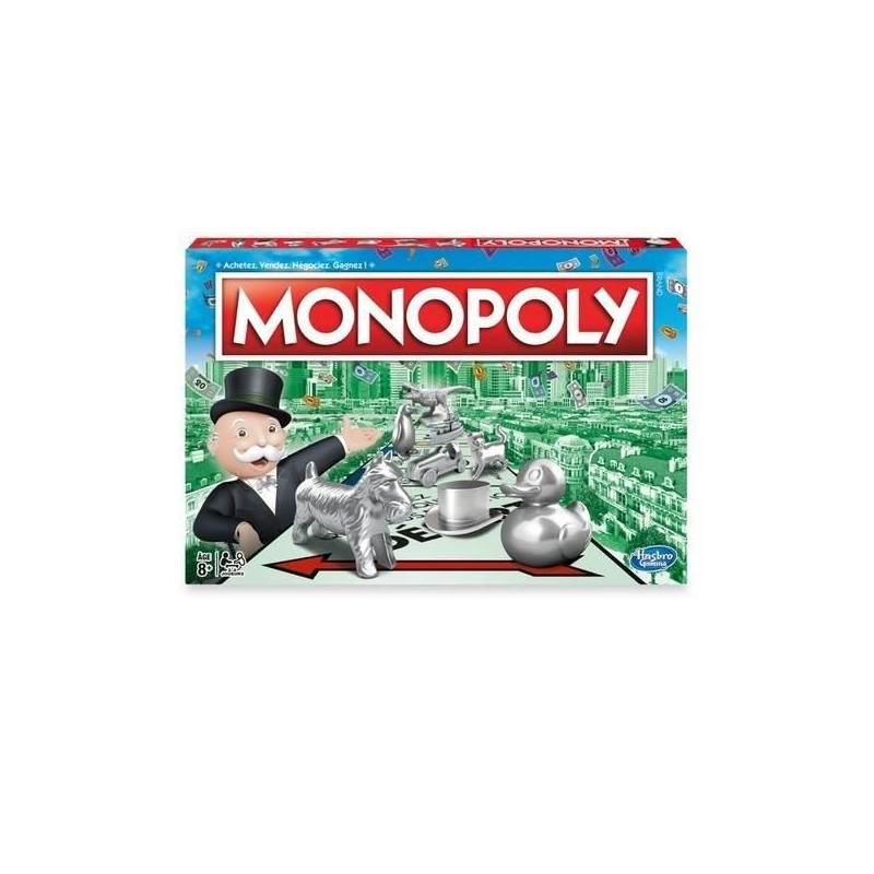 MONOPOLY - Jeu pour la famille et les enfants - 2 a 6 joueurs - des 8 ans - Cartes choisies par le public incluses