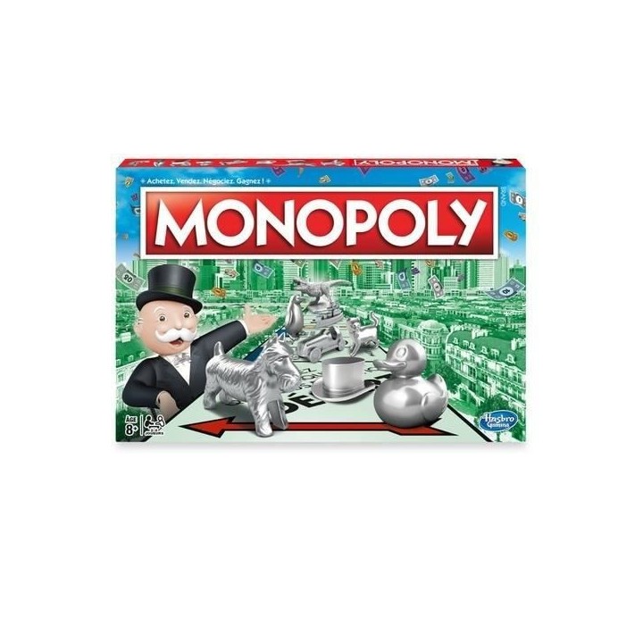 MONOPOLY - Jeu pour la famille et les enfants - 2 a 6 joueurs - des 8