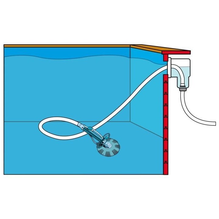 Robot nettoyeur de piscine - UBBINK - Poolcleaner - Asymétrique - Fon