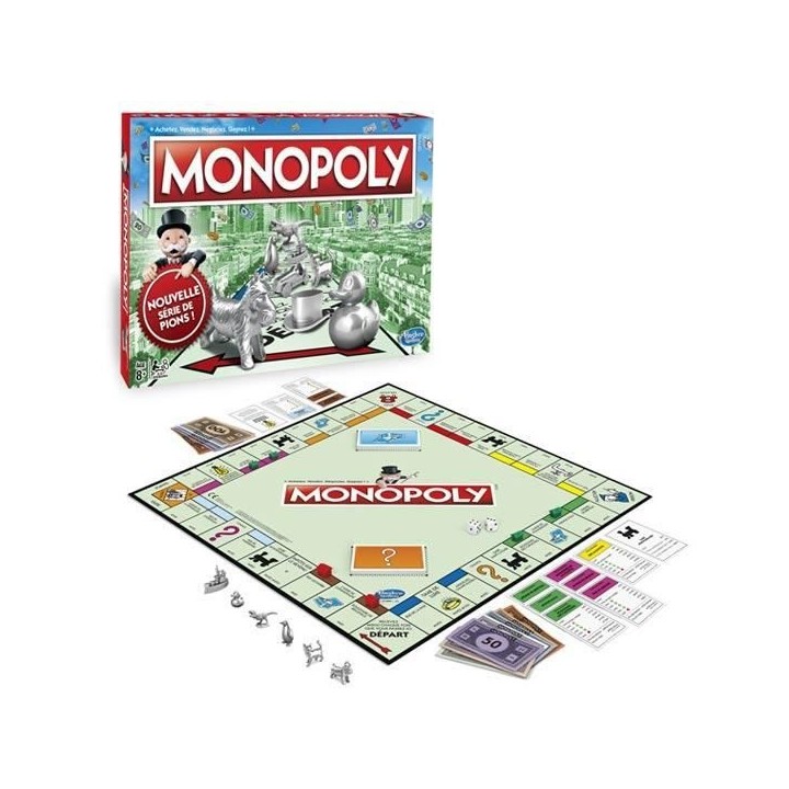 MONOPOLY - Jeu pour la famille et les enfants - 2 a 6 joueurs - des 8