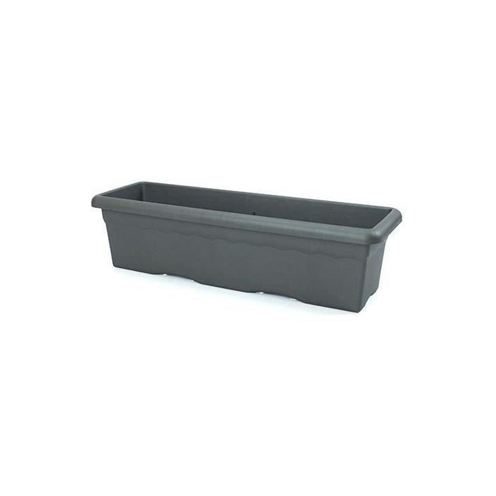 PLASTIKEN Jardiniere rectangulaire - 60 X 33 cm - Anthracite