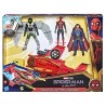 MARVEL SPIDER-MAN - Jet araignée - Figurines 15 cm Spider-Man - Marvel's Vulture - Doctor Strange - 4 projectiles - des 4 ans