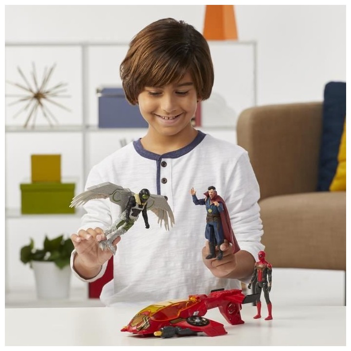 MARVEL SPIDER-MAN - Jet araignée - Figurines 15 cm Spider-Man - Marve