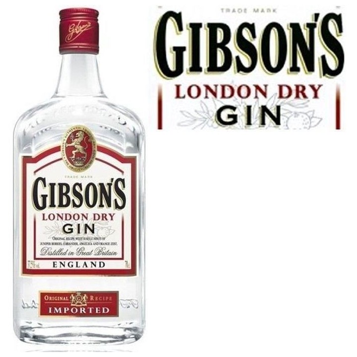 London dry gin 70 cl Gibson's