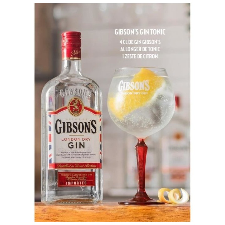 London dry gin 70 cl Gibson's