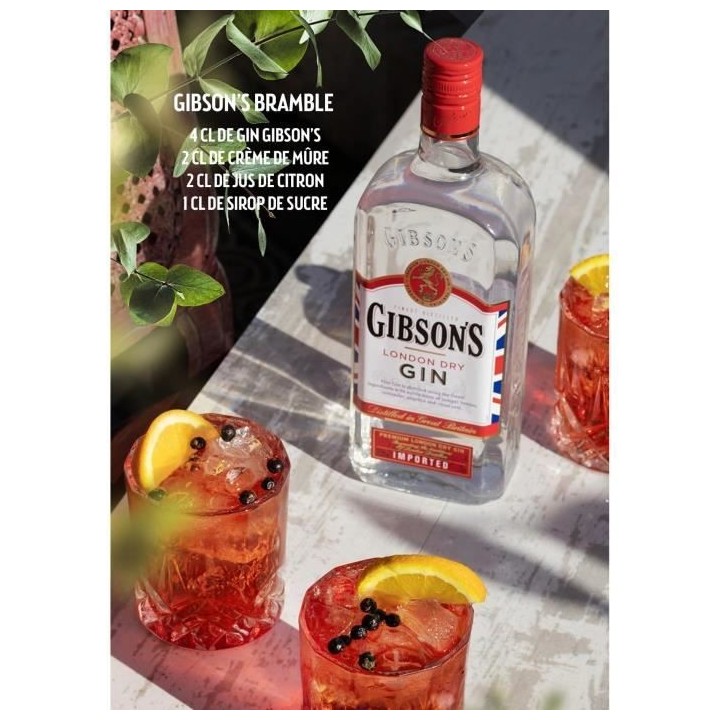 London dry gin 70 cl Gibson's