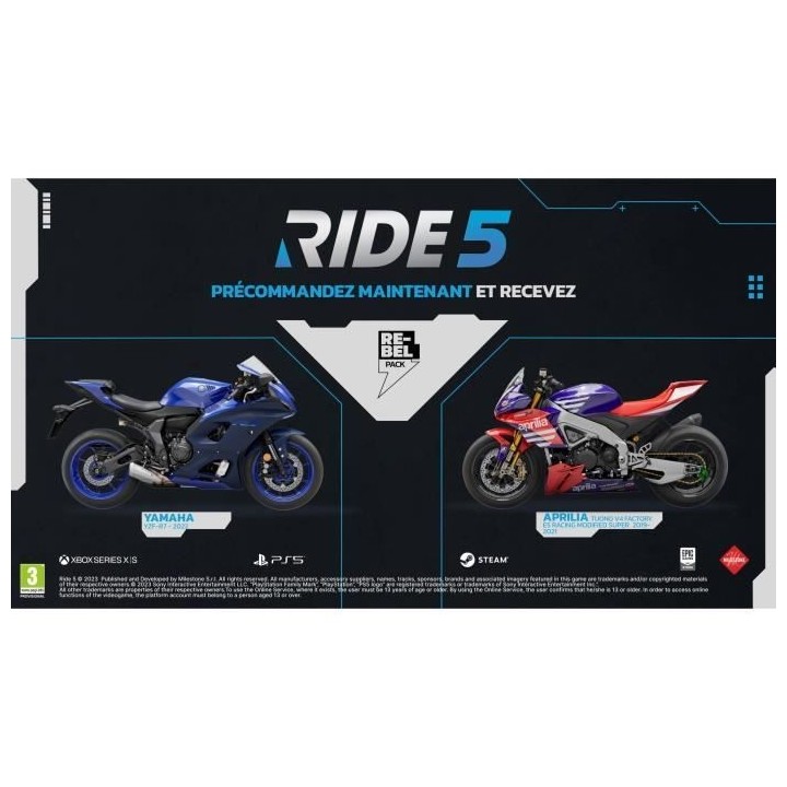 RIDE 5 - Jeu PS5
