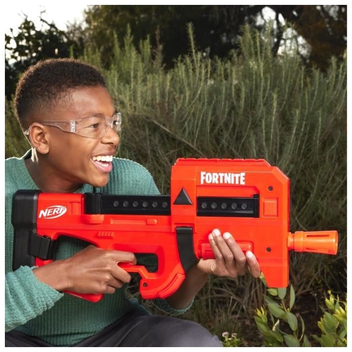 Nerf Fortnite Compact SMG, Blaster a fléchettes motorisé, revetement