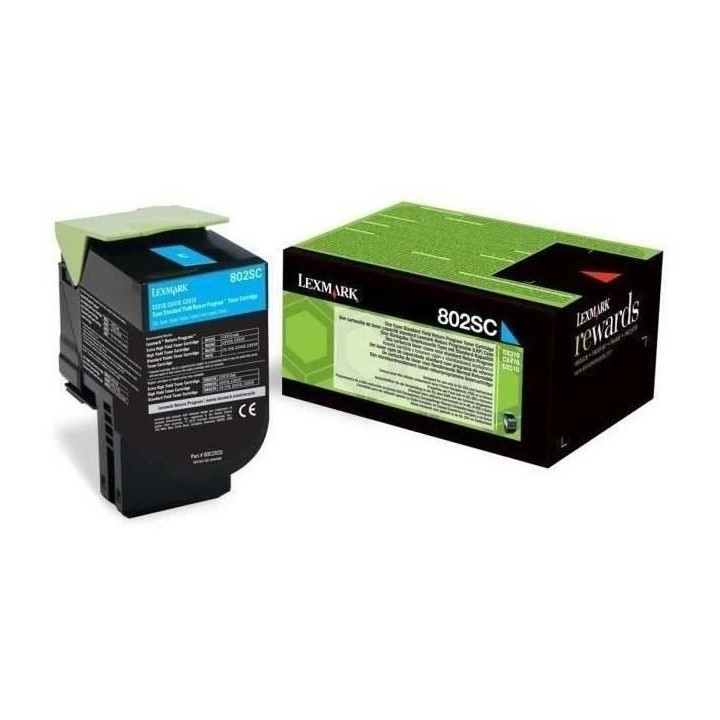 Lexmark Toner 802SC - 80C2SC0 - Cyan - 2?000 pages