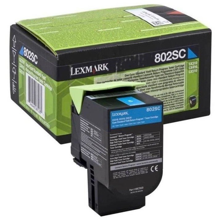 Lexmark Toner 802SC - 80C2SC0 - Cyan - 2?000 pages