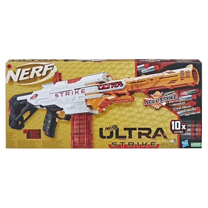Nerf Ultra, blaster motorisé Strike, chargeur, 10 fléchettes AccuStr