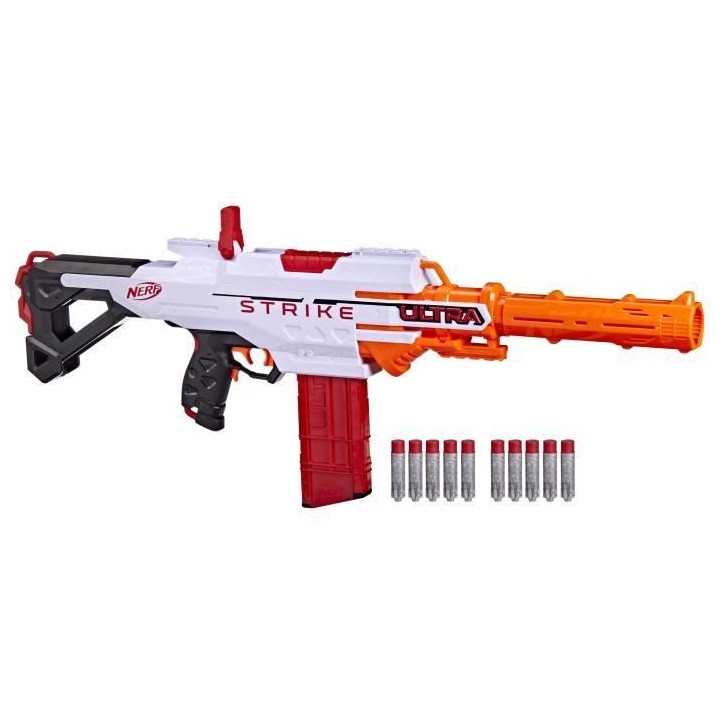 Nerf Ultra, blaster motorisé Strike, chargeur, 10 fléchettes AccuStr