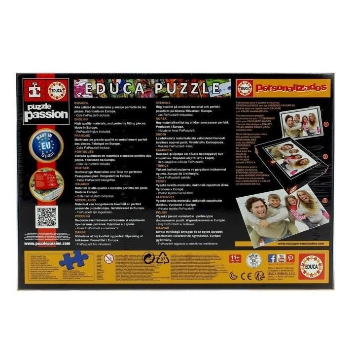 Puzzle - EDUCA - 1500 pieces - Montgolfieres multicolores