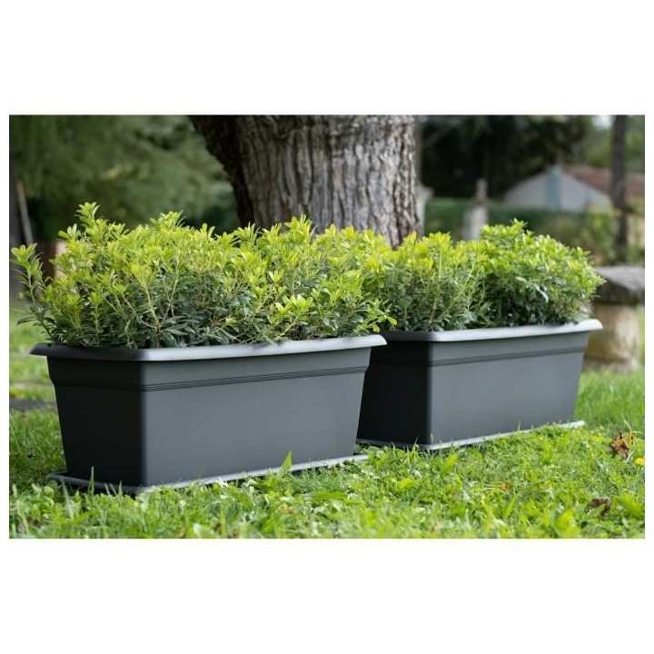 Bac a fleur rectangulaire MEDITERRANEO - 110L - 100 cm - Plastique - A