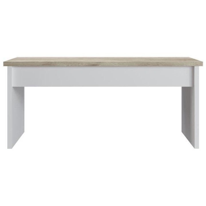 Table Basse Classique Blanche - L 100 p 50 x H 44 cm