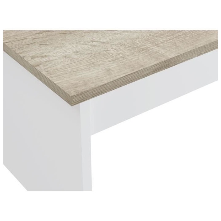 Table Basse Classique Blanche - L 100 p 50 x H 44 cm