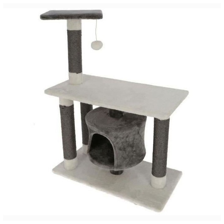 Arbre a chat Jade Darklight, 96 cm, blanc/gris