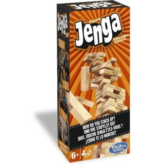 JENGA - Classique - Jeu avec blocs en bois massif véritable - tour Je