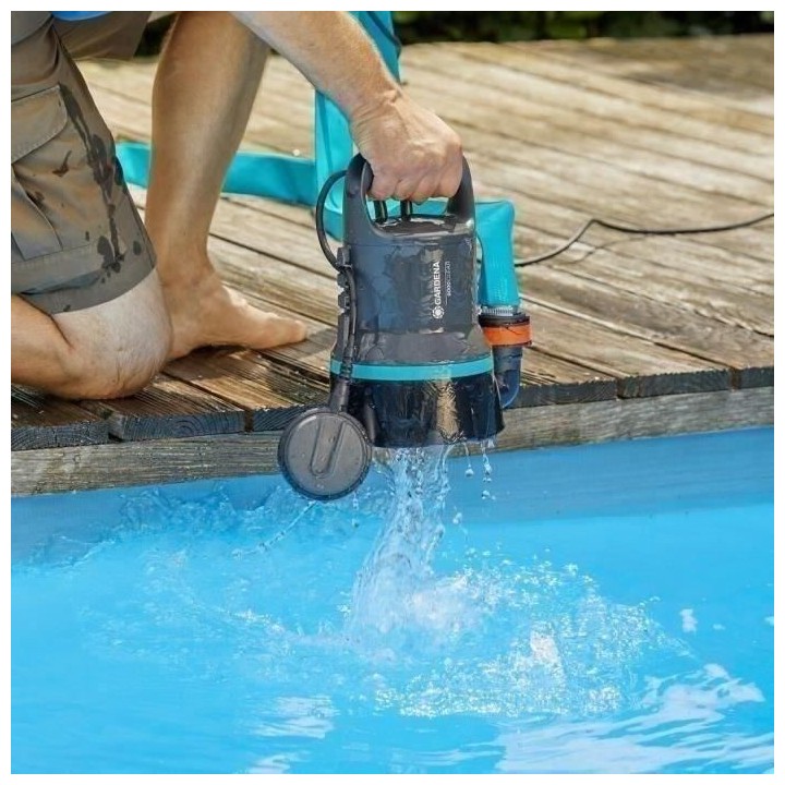 Pompe d'évacuation pour eaux claires 9000 - GARDENA - 9030-20 - 300W