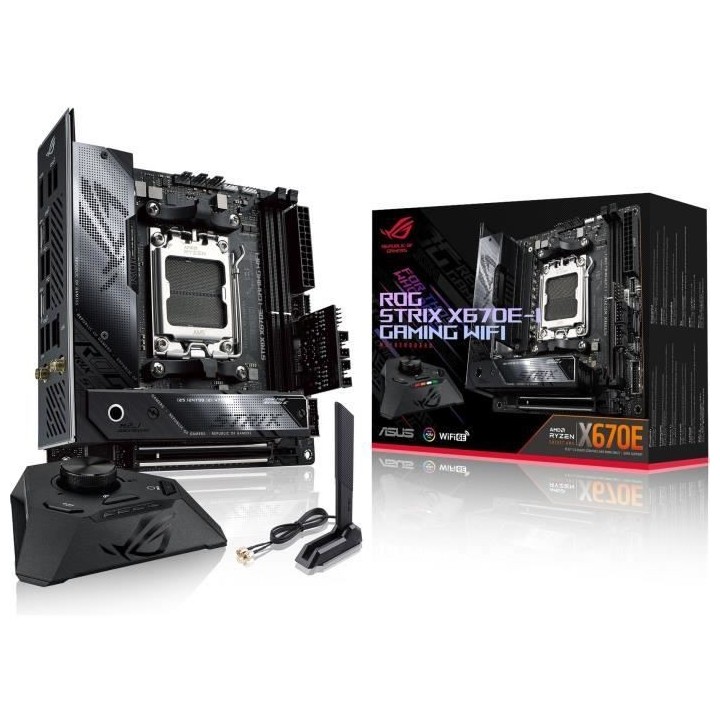ASUS ROG STRIX X670E-I GAMING WIFI Carte mere Socket AM5 AMD X670
