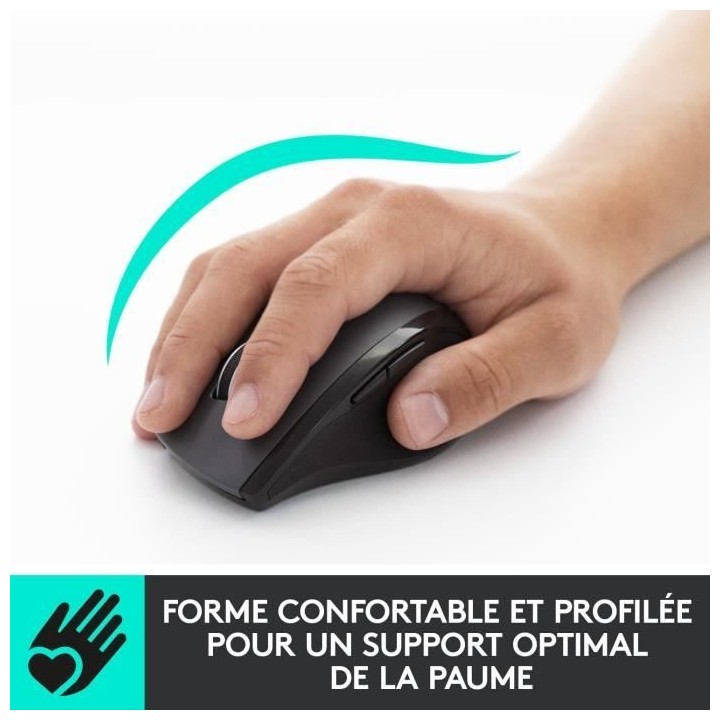 LOGITECH - Souris Optique Sans Fil M705 - Noir