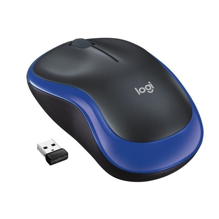 LOGITECH - souris sans fil optique - M185 Bleu