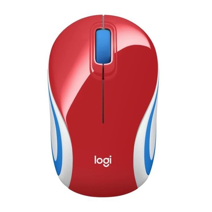 LOGITECH - Souris mini sans fil optique M187 - Rouge