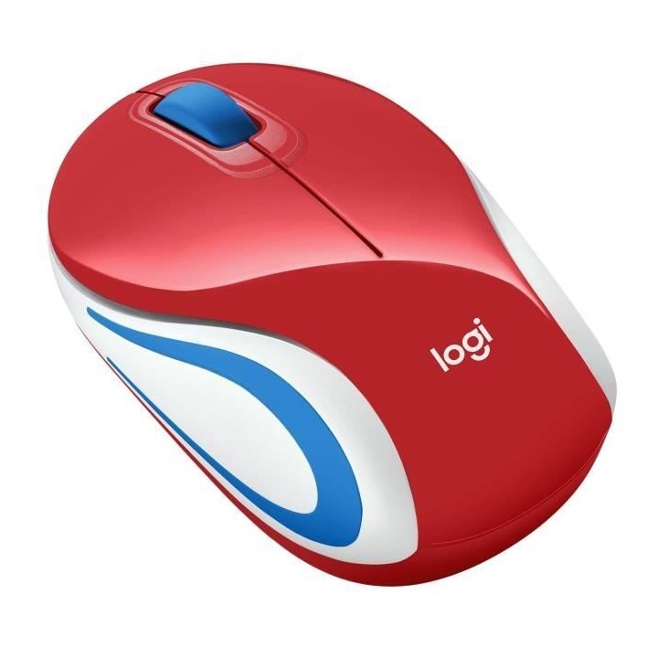 LOGITECH - Souris mini sans fil optique M187 - Rouge