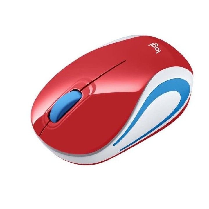 LOGITECH - Souris mini sans fil optique M187 - Rouge