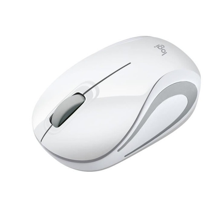 LOGITECH - Souris mini sans fil optique M187 - Blanc