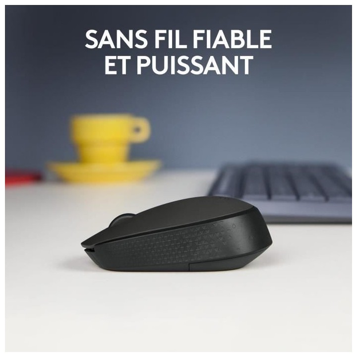 LOGITECH - Souris Sans Fil Ambidextre M171 - Noir